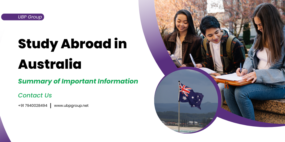 Study Abroad in Australia: Summary of Important Information from the Best Australia Student Visa Consultants in Ahmedabad