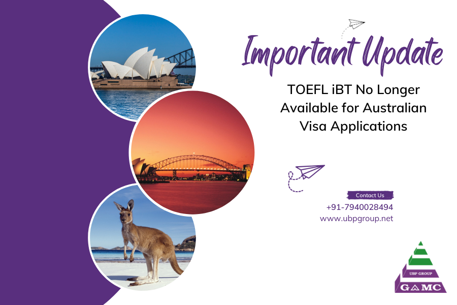 Important Update: TOEFL iBT No Longer Available for Australian Visa Applications